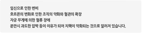 임신과 관련된 치핵 원인
